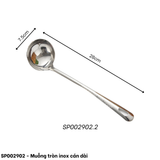  Muỗng tròn inox cán dài 