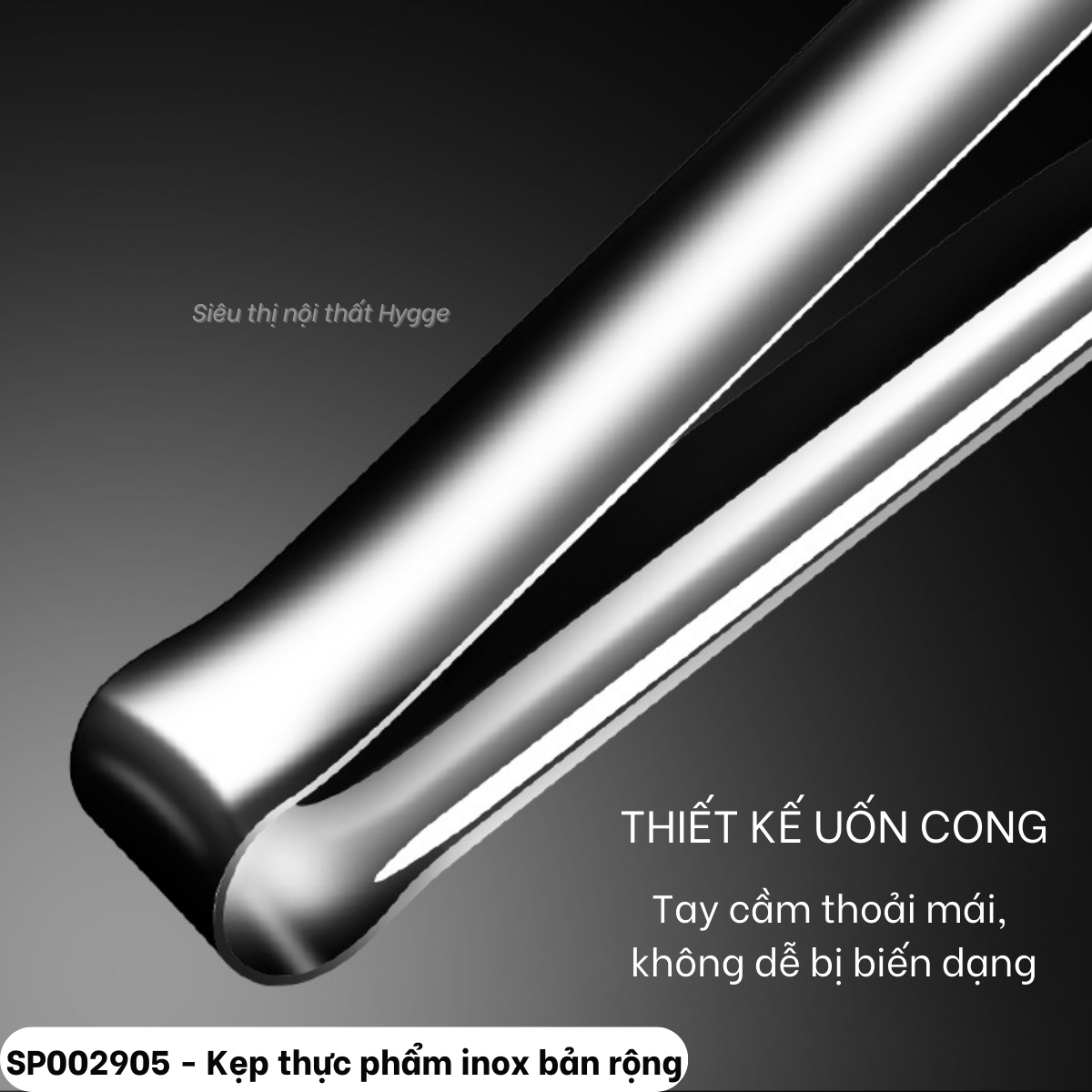  Kẹp thực phẩm inox bản rộng 