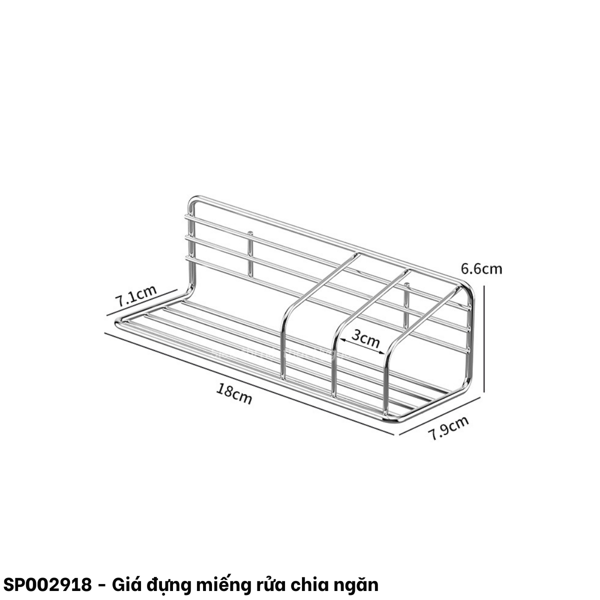  Giá đựng miếng rửa chia ngăn 