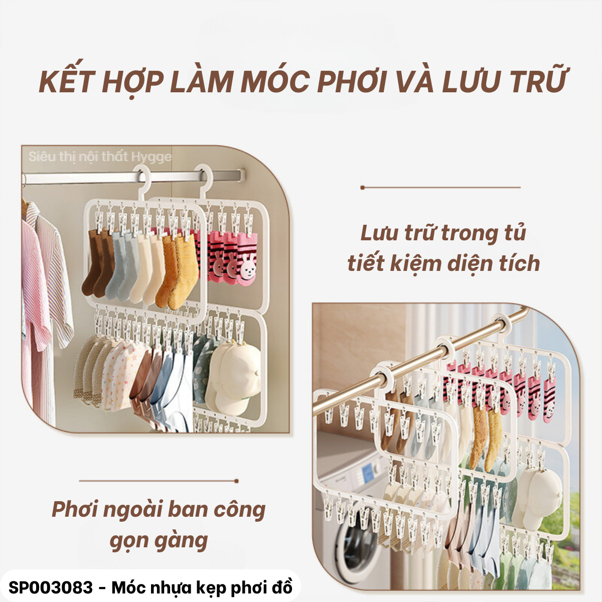  Móc nhựa kẹp phơi đồ 