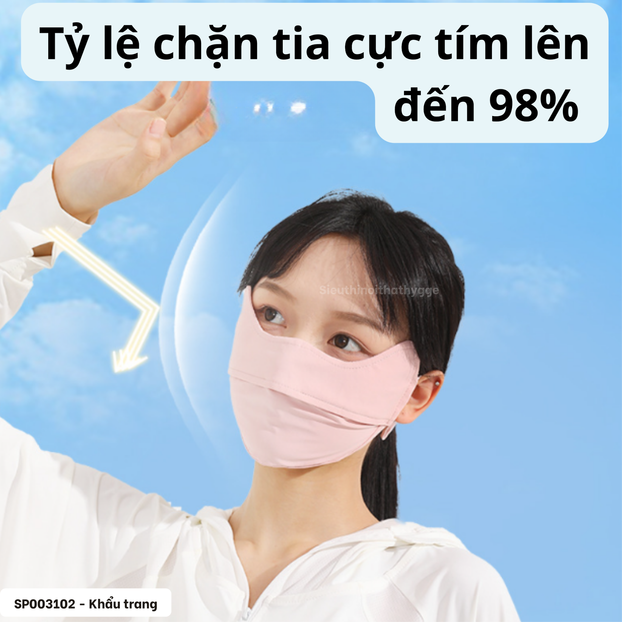  Khẩu trang vải chống tia UV 