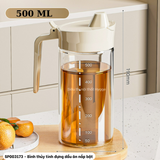  Bình thủy tinh đựng dầu ăn nắp bật 