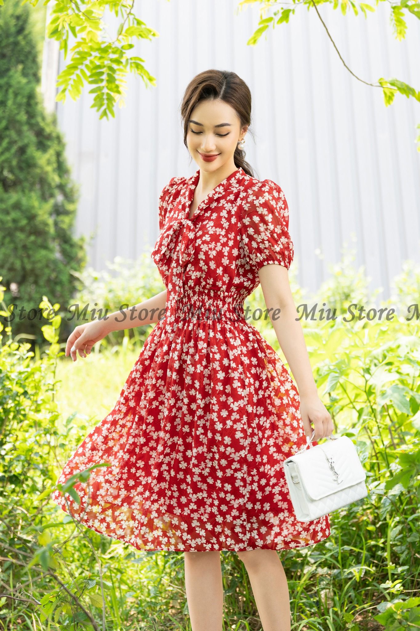 Set áo 2 dây chun eo chân váy ren  Xưởng May Bích Ngọc