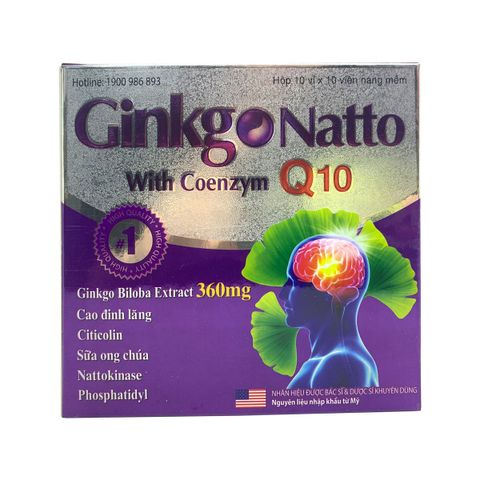 Viên uống bổ não Ginkgo Natto 360Mg (tím +1)