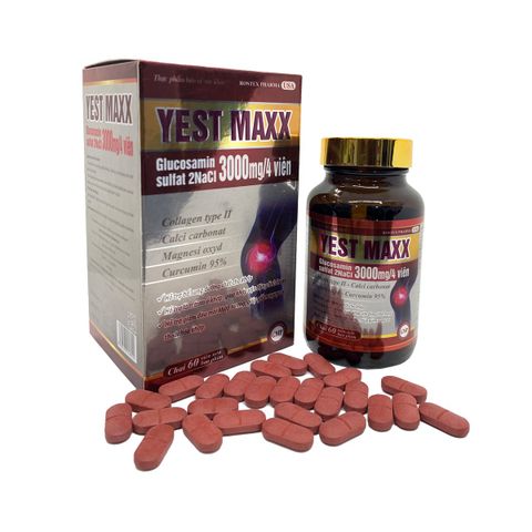 Viên khớp Yest Maxx (đỏ trắng) bổ sung Glucosamin 3000mg