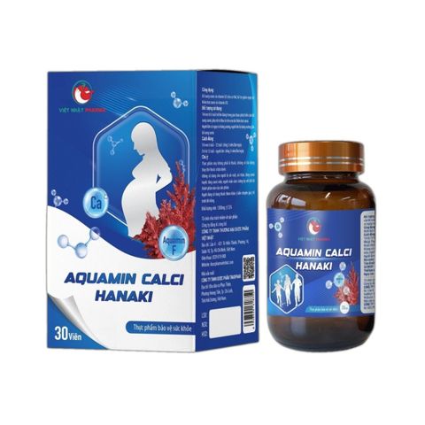 Viên uống Aquamin Calci Hanaki Việt Nhật