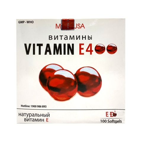 Viên uống vitamin E 400 đỏ nga