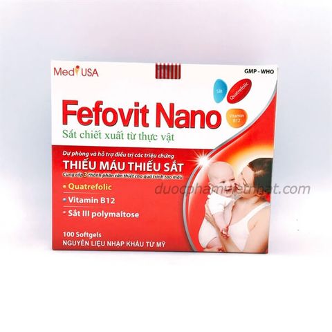 Fefovit Nano (đỏ trắng)