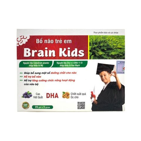 Cốm Bổ Não Trẻ Em Brain Kids giúp trẻ có trí nhớ tốt và thông minh