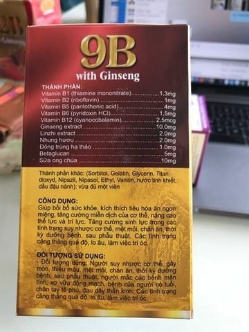 9B With Ginseng usa