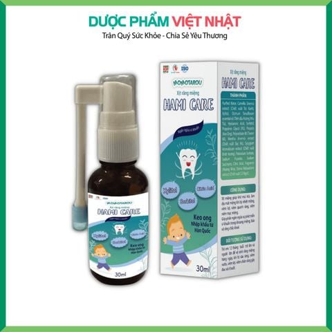 Xịt Răng Miệng Hami Care, bảo vệ men răng cho bé