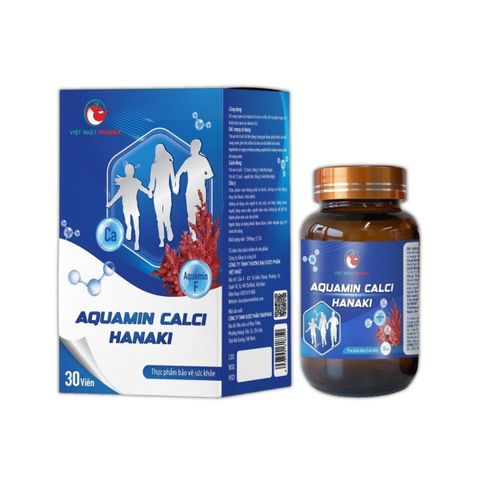 Viên uống Aquamin Calci Hanaki Việt Nhật