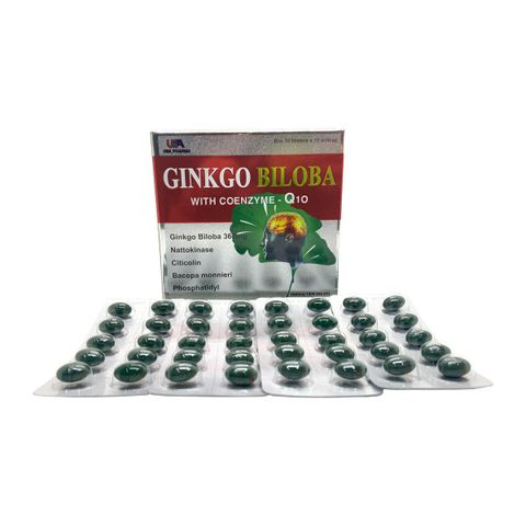 Hoạt huyết dưỡng não Ginkgo Biloba With Coenzym Q10 (360Mg Đỏ Bạc)