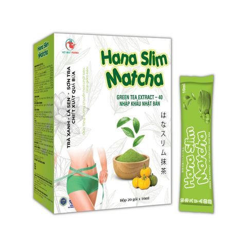 Nước Uống Detox Giảm Cân Hana Slim Matcha giúp thanh lọc cơ thể, hỗ trợ giảm béo