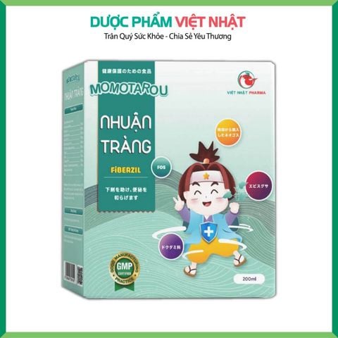 Siro Momotarou Nhuận tràng Fiberzil, hỗ trợ nhuận tràng, giảm táo bón