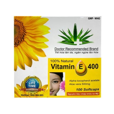 Viên uống vitamin E 400 hoa hướng dương