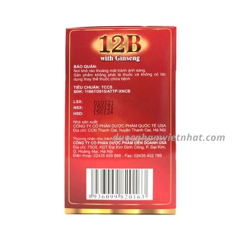 12B With Ginseng usa