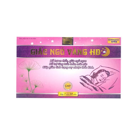 Thuốc an thần Giấc Ngủ Vàng Hd, giúp ngủ ngon (hồng)