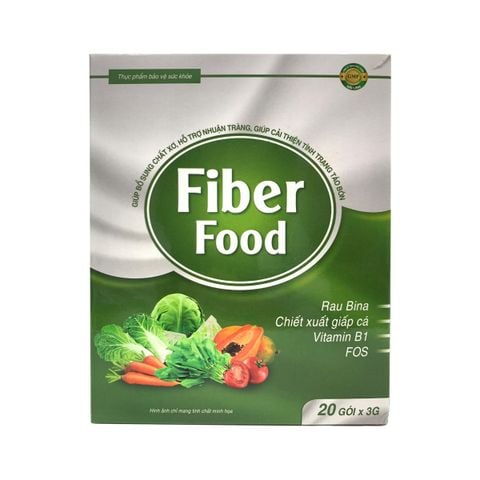 Chất Xơ Fiber Food  bổ sung chất xơ và vitamin, giúp nhuận tràng, cải thiện tình trạng táo bón