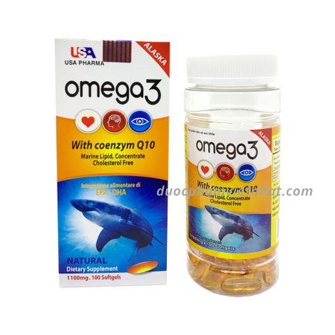 Omega 3 With Coenzyme Q10 (Cá Mập Xanh)