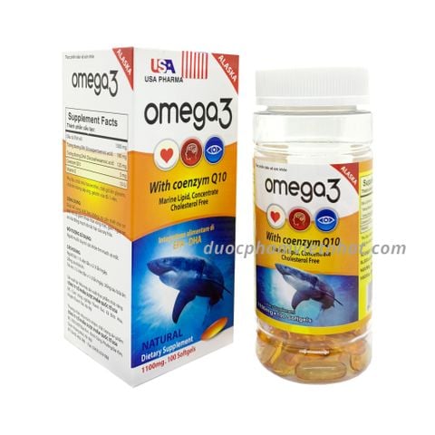 Omega 3 With Coenzyme Q10 (Cá Mập Xanh)