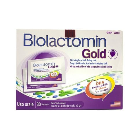 Cốm bổ sung lợi khuẩn Probiotics Biolactomin Gold (tím)
