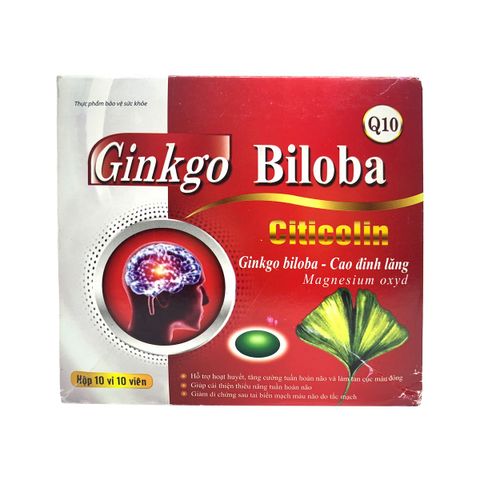 Ginkgo biloba citicolin 240 (đỏ) giảm thiểu năng tuần hoàn não