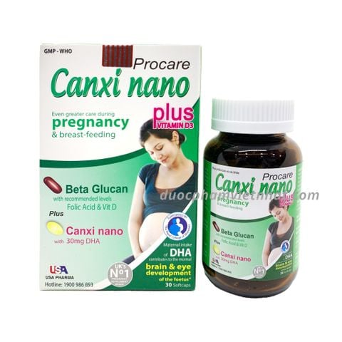 Canxi Nano cho bà bầu (xanh lá)