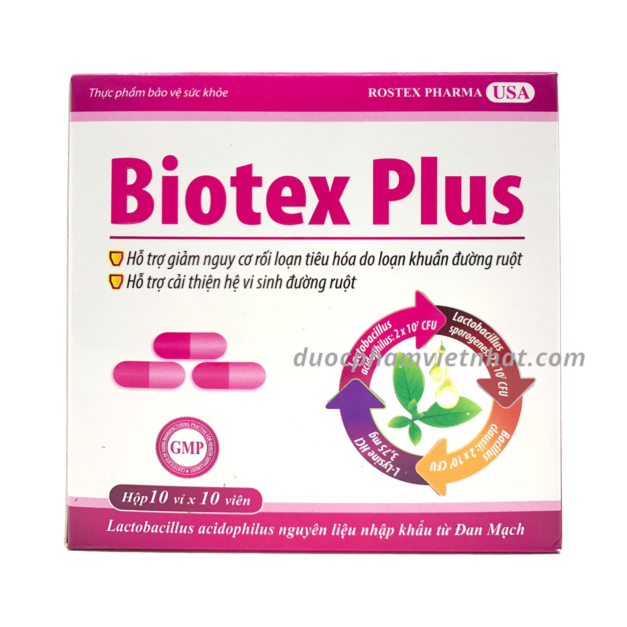 BIOTEX PLUS (Vỉ) giảm rối loạn tiêu hóa