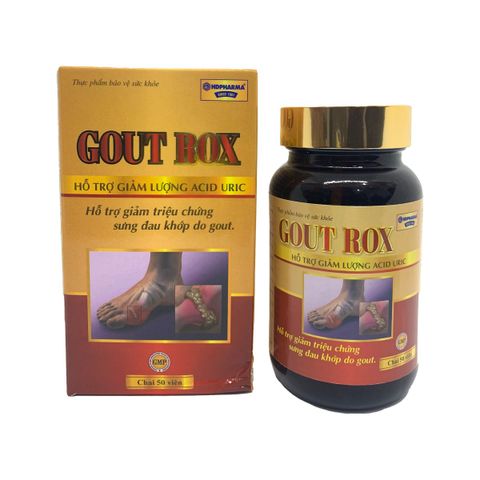 Viên uống Gout Rox hỗ trợ giảm triệu chứng sưng đau khớp do gout