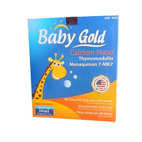 Siro Baby Gold Calci giúp phát triển chiều cao cho bé