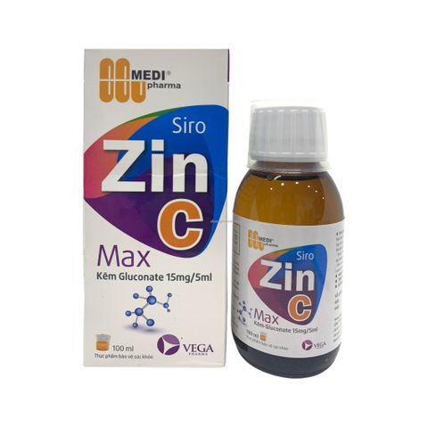 Siro Zin C max bổ sung kẽm, tăng sức đề kháng