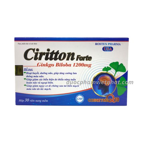 N4_(Hàng Thanh Lý) Ciritton Forte Ginkgo Biloba 1200Mg