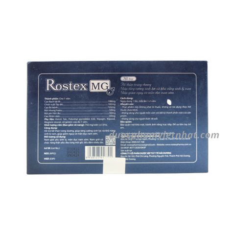 Viên uống ROSTEX MG giúp bổ thận, tăng cường sinh lực phái mạnh (XANH)