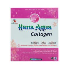 Nước uống đẹp da Hana Aqua Collagen hỗ trợ giảm lão hóa da, giúp da căng bóng sáng mịn