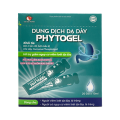 Dung Dịch Dạ Dày Phytogel hỗ trợ giảm acid dịch vị, giúp bảo vệ niêm mạc dạ dày, hỗ trợ giảm nguy cơ viêm loét dạ dày, tá tràng