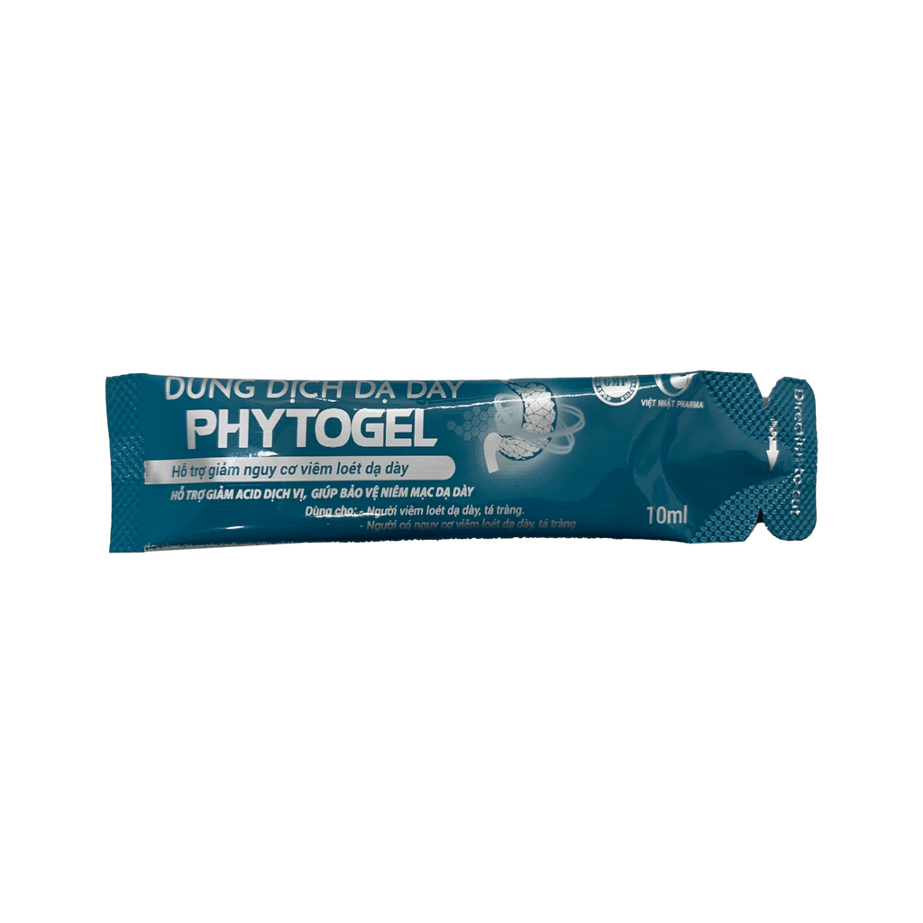 Dung Dịch Dạ Dày Phytogel hỗ trợ giảm acid dịch vị, giúp bảo vệ niêm mạc dạ dày, hỗ trợ giảm nguy cơ viêm loét dạ dày, tá tràng