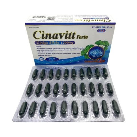 Hoạt huyết dưỡng não Cinavitt Forte ginkgo biloba 1200mg