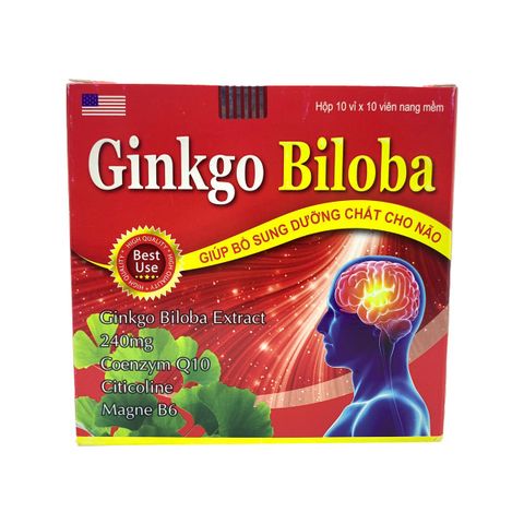 Ginkgo biloba 240 (đỏ) giảm các triệu chứng thiểu năng tuần hoàn não.