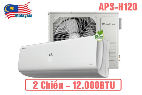  Điều hòa Sumikura 12000BTU 2 chiều APS-H120 