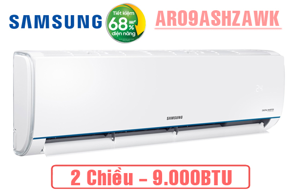 AR09ASHZAWKNSV, Điều hòa Samsung 9000BTU 2 chiều inverter