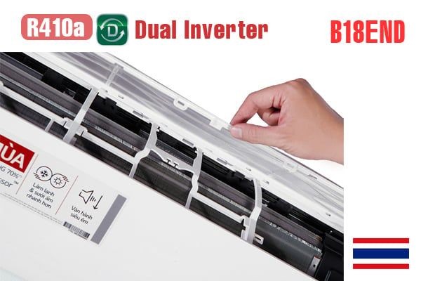  Điều hòa LG 2 chiều 18.000BTU inverter B18END 