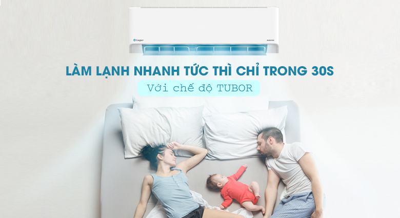 Điều hòa Casper chế độ Tubor làm lạnh nhanh chóng