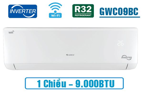  Điều hòa Gree inverter 1 chiều 9.000BTU GWC09BC-K6DNA1B 
