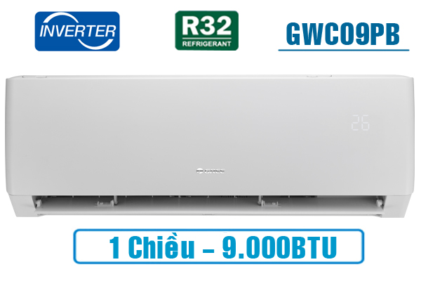 Gree GWC09PB-K3D0P4, Điều hòa Gree 9000BTU 1 chiều inverter