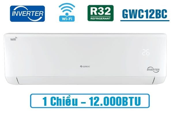  Điều hòa Gree inverter 1 chiều 12.000BTU GWC12BC-K6DNA1B 