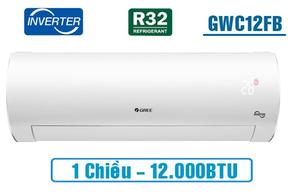  Điều hòa Gree 12.000BTU inverter 1 chiều GWC12FB-K6D9A1W 