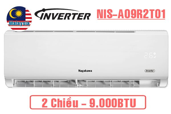  Điều hòa Nagakawa 9000BTU 2 chiều inverter NIS-A09R2T01 