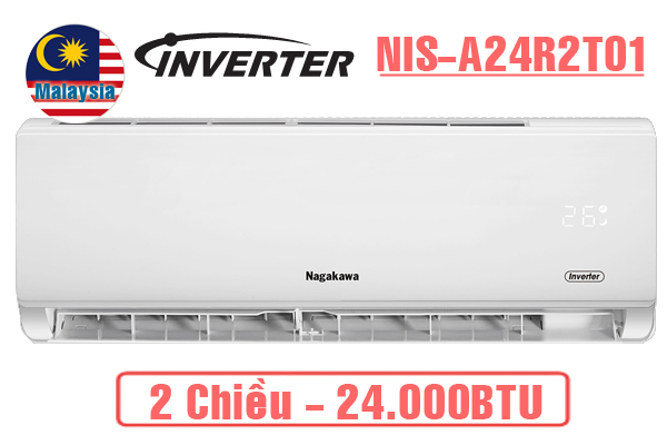 Nagakawa NIS-A24R2T01, Điều hòa Nagakawa 24000BTU 2 chiều inverter