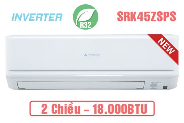  Điều hòa Mitsubishi Heavy 18.000BTU 2 chiều inverter SRK/SRC45ZSPS-S5 